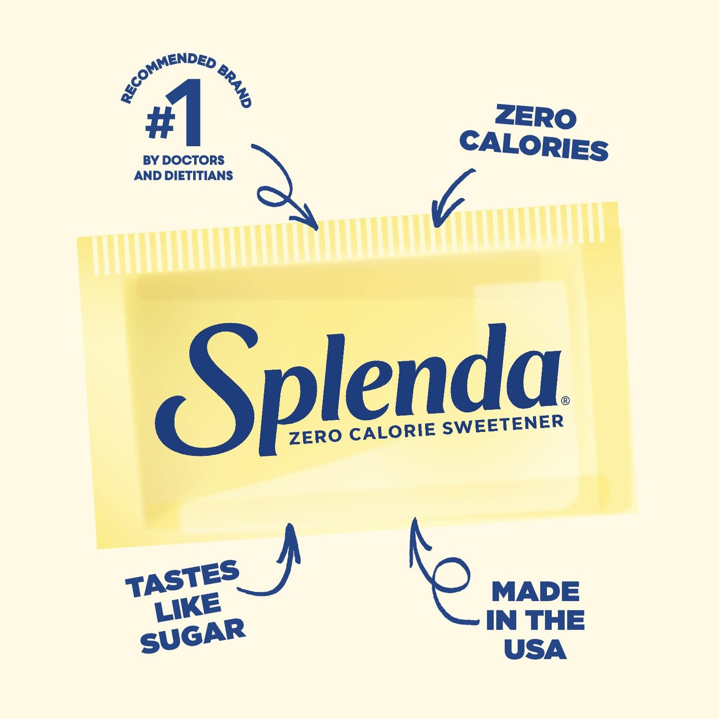 Splenda No Calorie Sweetener 400 Packets – Zero Calorie Sugar Substitute (Imported)