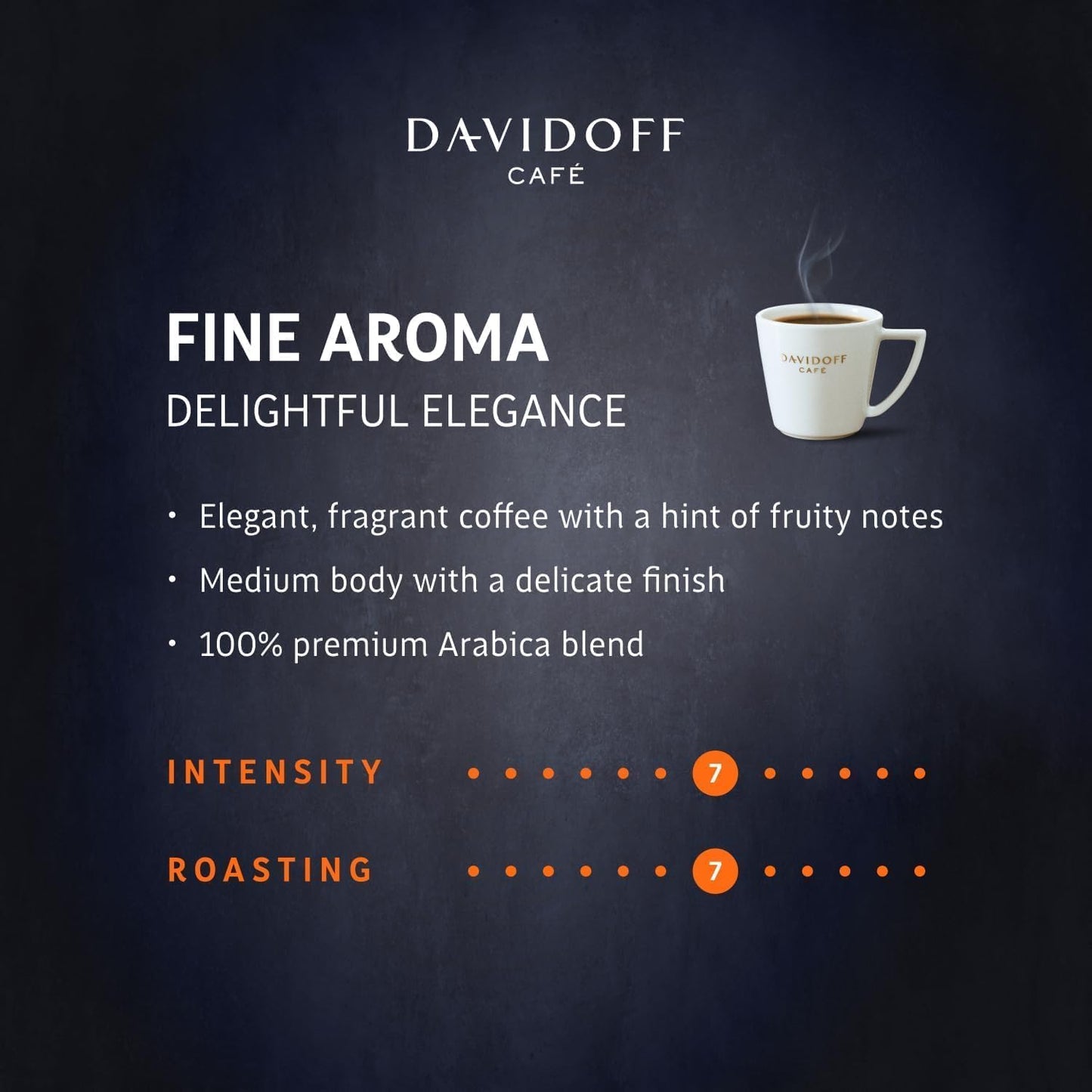Davidoff Fine Aroma Instant Coffee 100g – 100% Arabica, Smooth Balanced Flavor (Imported)