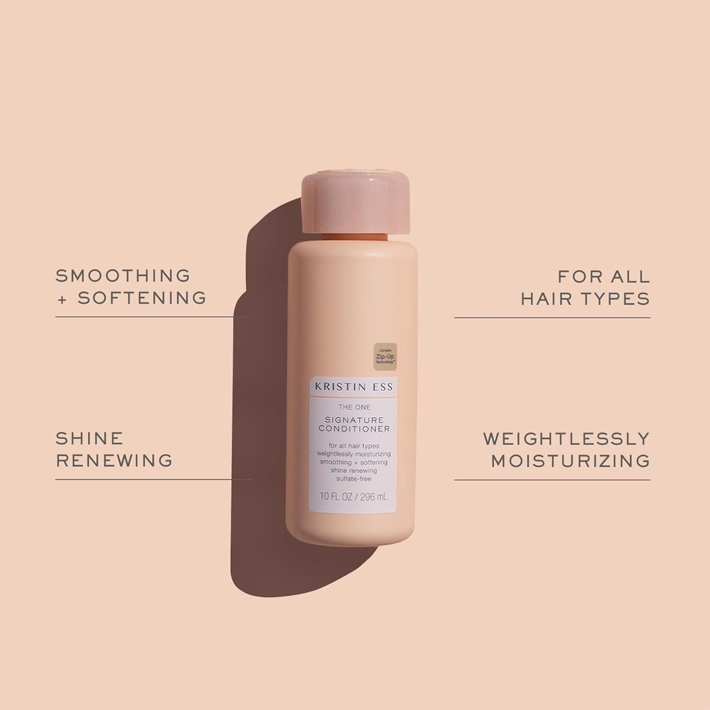 Kristin Ess Hair Signature Salon Shampoo & Conditioner Set | Sulfate-Free, Color-Safe, Hydrating & Frizz Control | Vegan, Paraben-Free, Pear Scent | 10 fl oz Duo