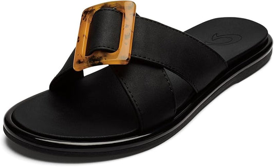 OLUKAI La'i Women’s Slide Sandals – Water-Friendly, All-Day Comfort & Style