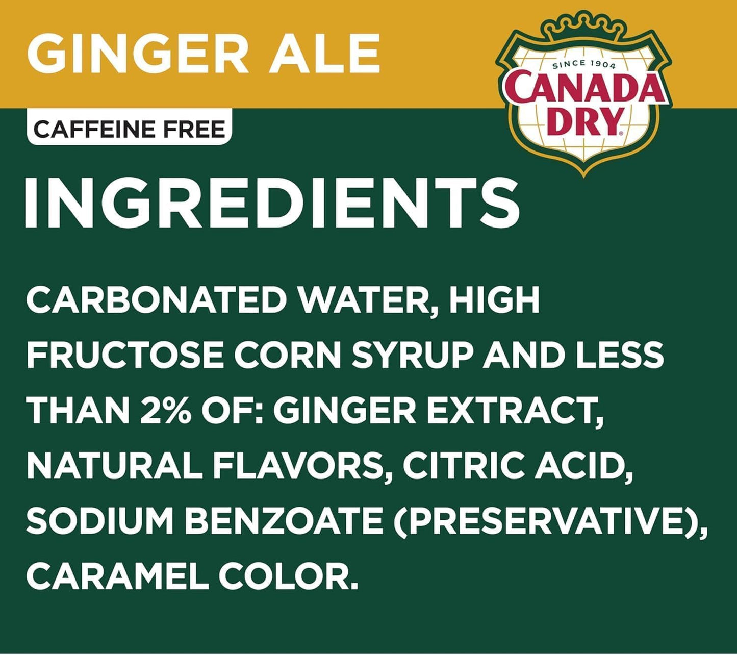 Canada Dry Ginger Ale – Classic Sparkling Soda with Refreshing Ginger Taste 355ml (Pack of 3, Imported)