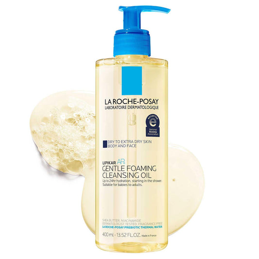 La Roche-Posay Lipikar AP+ Gentle Foaming Cleansing Oil | 24-Hour Hydration, Baby Safe, Fragrance-Free