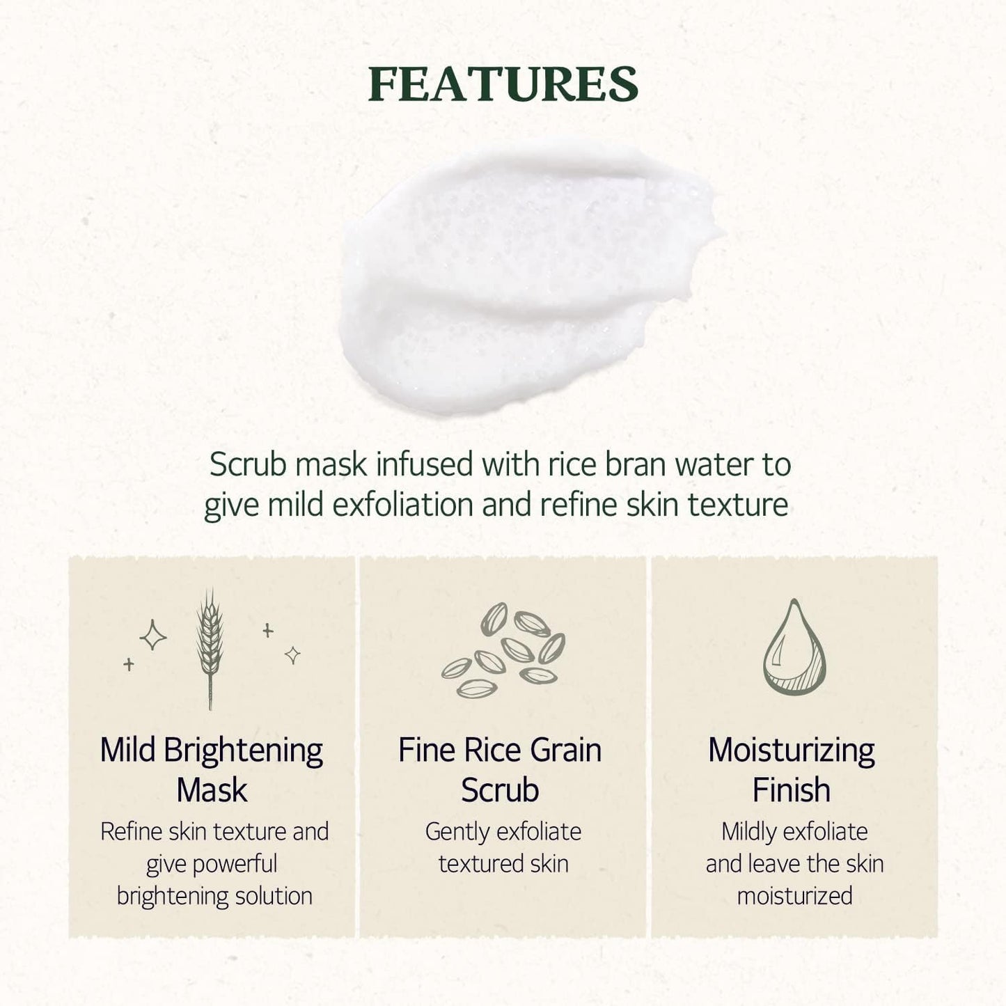 SKINFOOD Rice Mask Wash Off 120g – Brightening & Hydrating Korean Exfoliator for Smooth, Radiant Skin