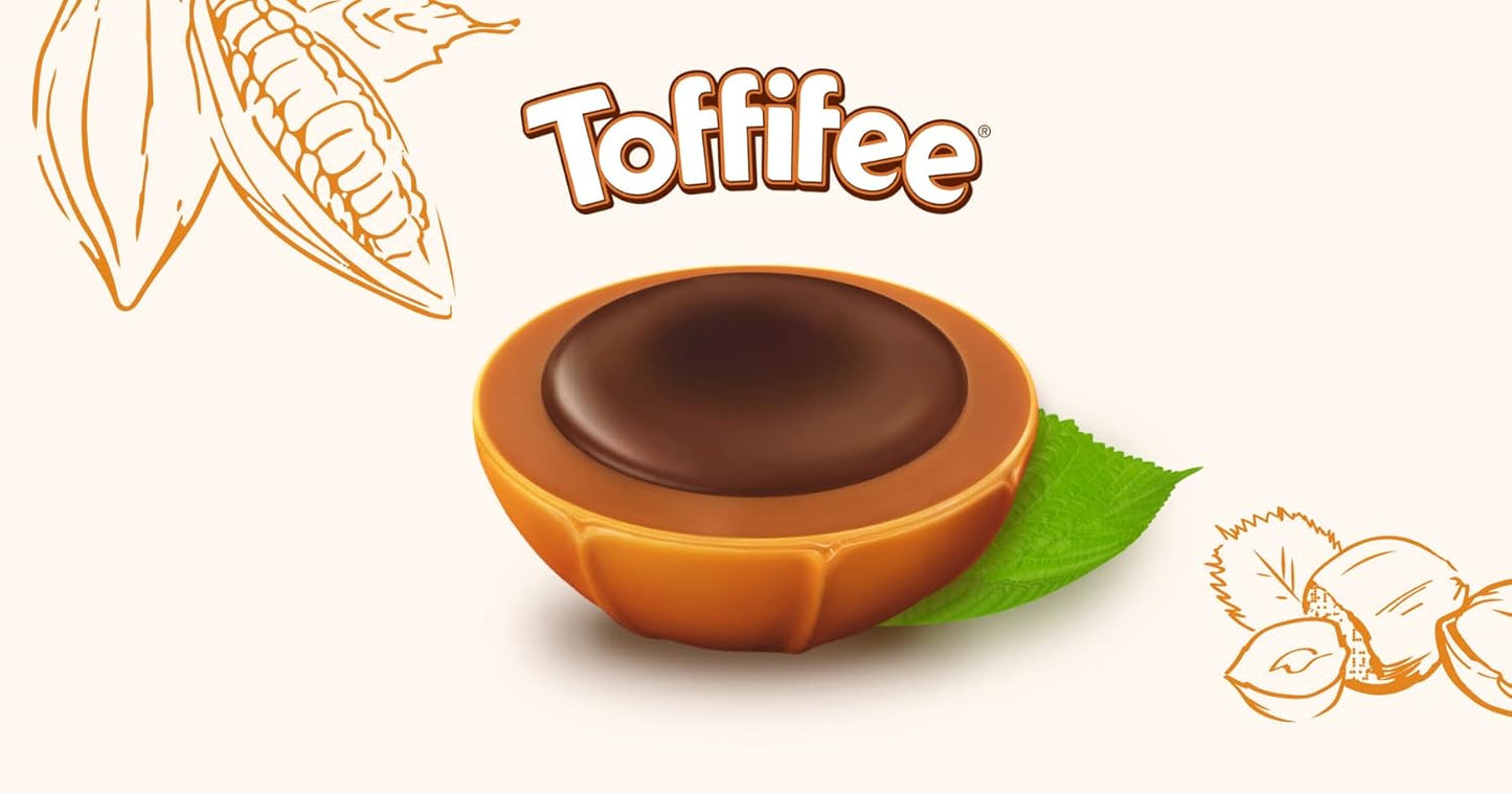 Toffifee by Storck – 12 Hazelnut, Caramel & Chocolate Pieces 100g (Imported)