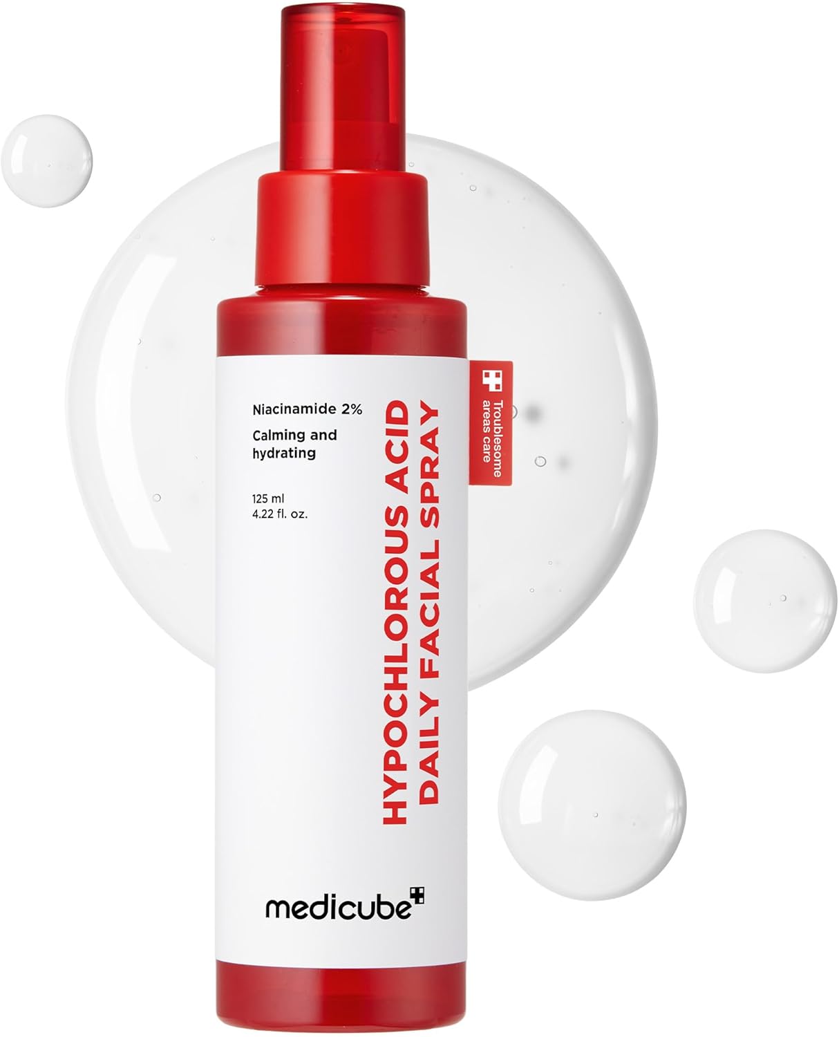 Medicube Power Soothing Spray – Hypochlorous Acid Facial Mist for Calming & Hydrating Skin (4.22 fl oz)