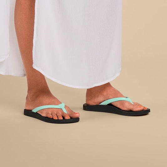 OLUKAI Puawe Women’s Beach Sandals | Water-Friendly Flip-Flops with Ultra-Soft Comfort Fit & Arch Support