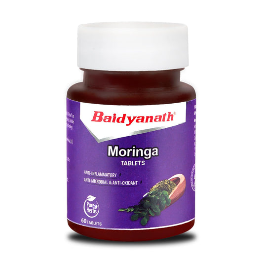 Baidyanath Moringa Tablets 60 Tabs (Pack of 1) –Drumstick Leaf Tablets| Helpful in Overall Health and Wellness and Gut Balance