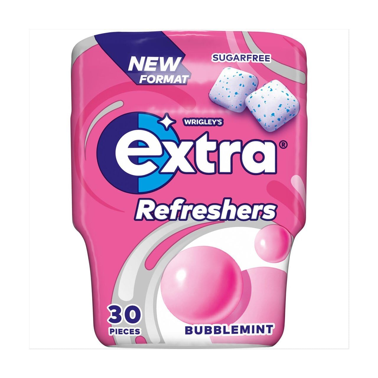 Wrigley’s Extra Sugar-Free Bubblemint Chewing Gum – 30 Pieces, Long-Lasting Mint Freshness (67g, Imported)