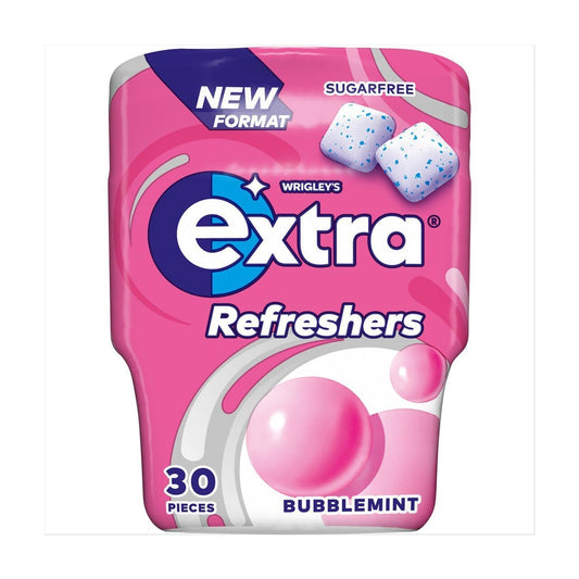 Wrigley’s Extra Sugar-Free Bubblemint Chewing Gum – 30 Pieces, Long-Lasting Mint Freshness (67g, Imported)