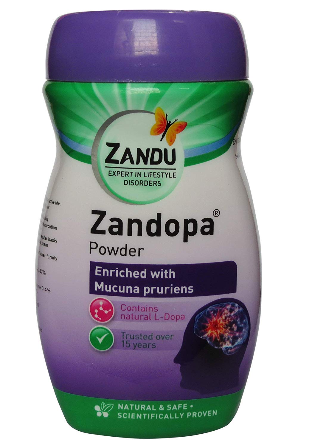 Zandu Zandopa Powder 200g | Ayurvedic Support for Nerve & Brain Health | Natural L-DOPA Supplement for Parkinson’s Relief