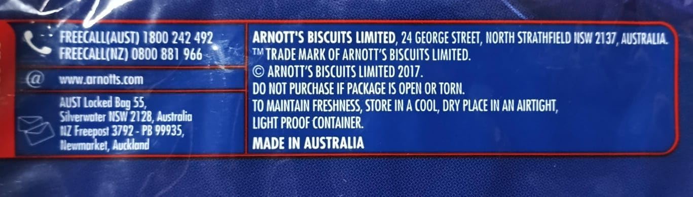 Arnotts TimTam Double Coat Chocolate Biscuits – Imported Australian Snack 200g (9 Pieces)