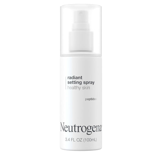 Neutrogena Healthy Skin Radiant Setting Spray – Lightweight Makeup Lock Mist with Antioxidants & Peptides for Hydration & Glow – 3.4 fl oz
