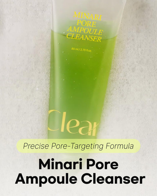 Minari Ampoule Cleanser – Korean Water Parsley & Kakadu Plum Extract | Hydrating, Gentle Daily Facial Cleanser, 70ml