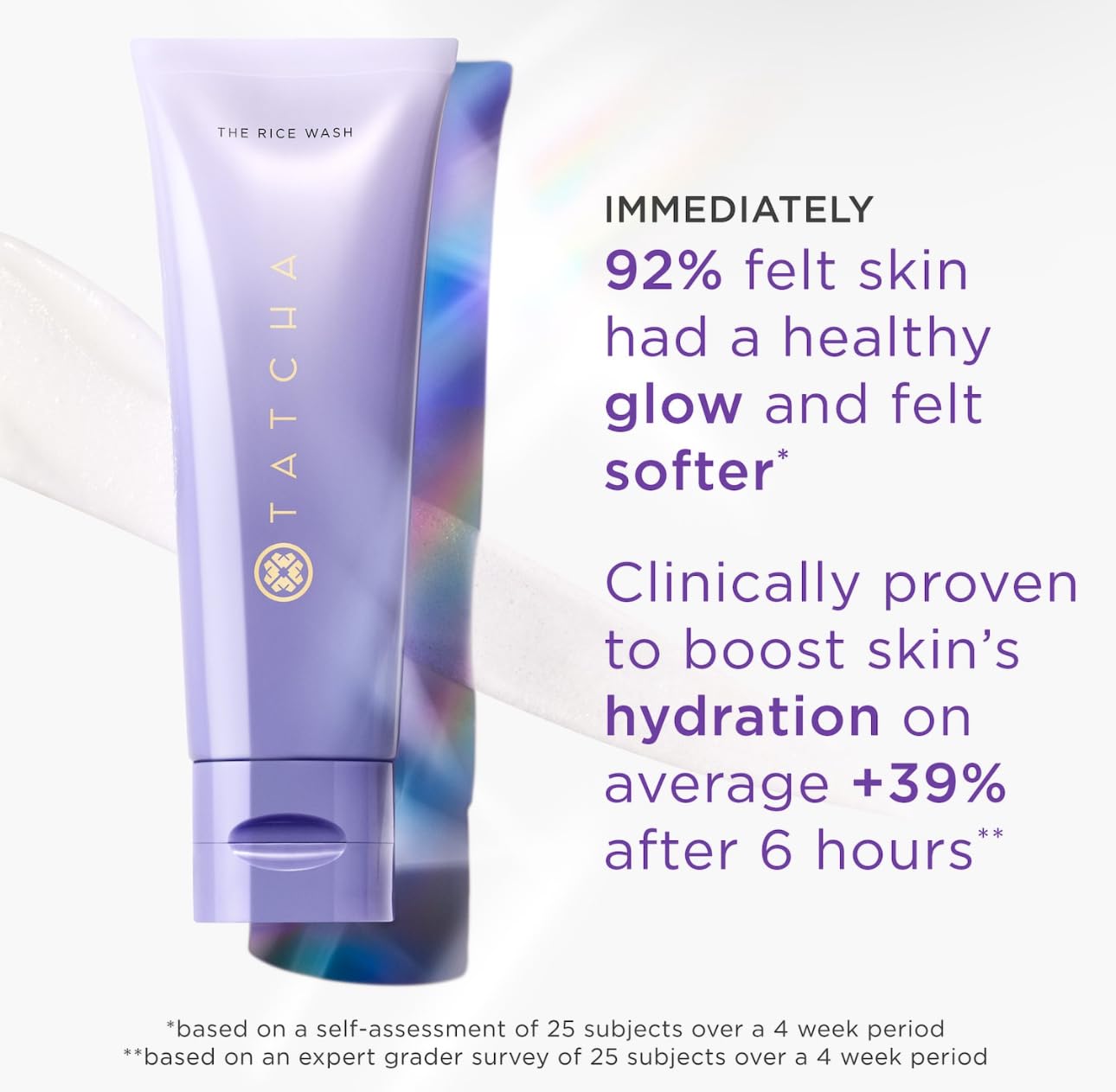 Tatcha The Rice Wash – Soft Cream Facial Cleanser for Radiant, Luminous Skin, 4oz