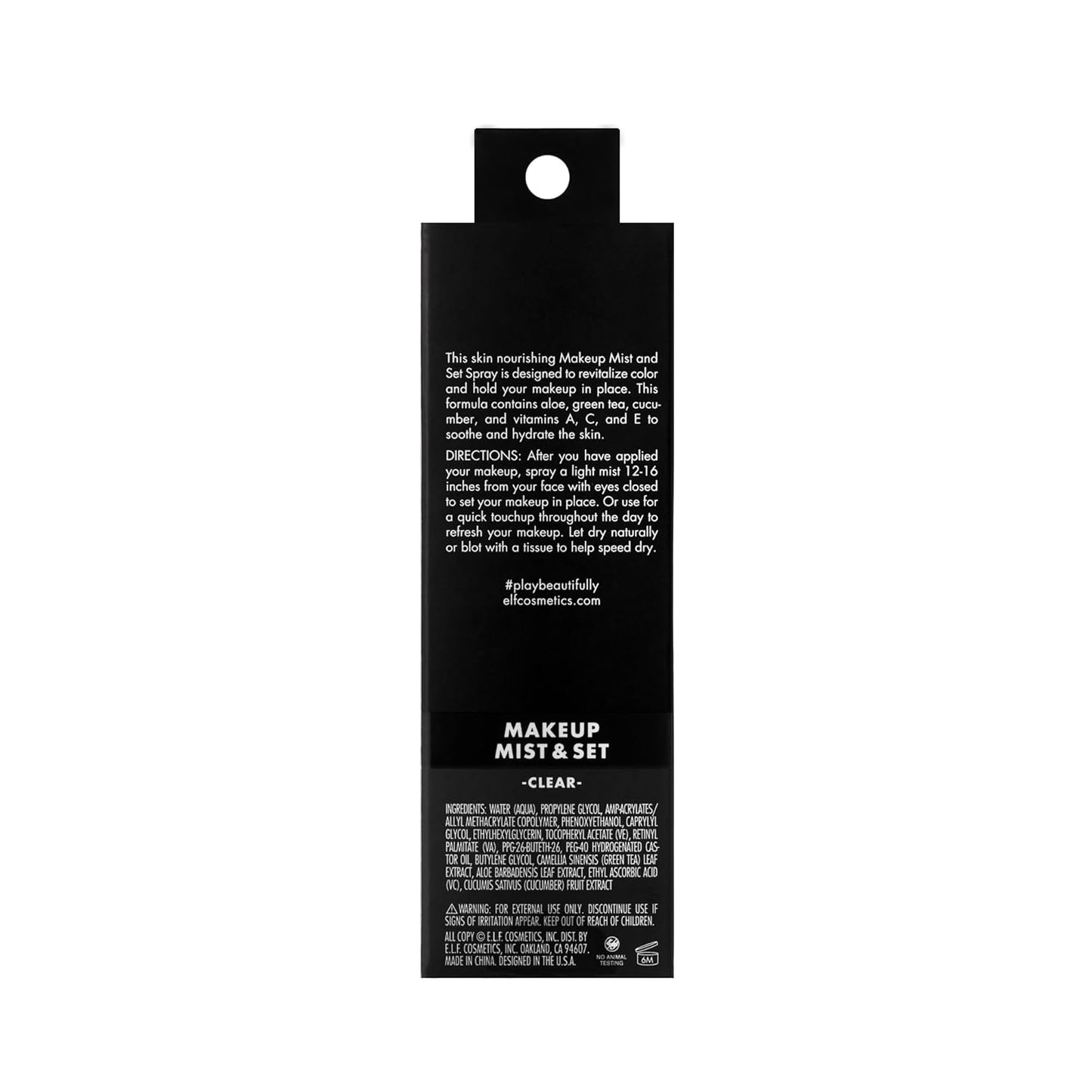e.l.f. Makeup Mist & Set – Hydrating Setting Spray with Aloe & Vitamins, 4.05 fl oz