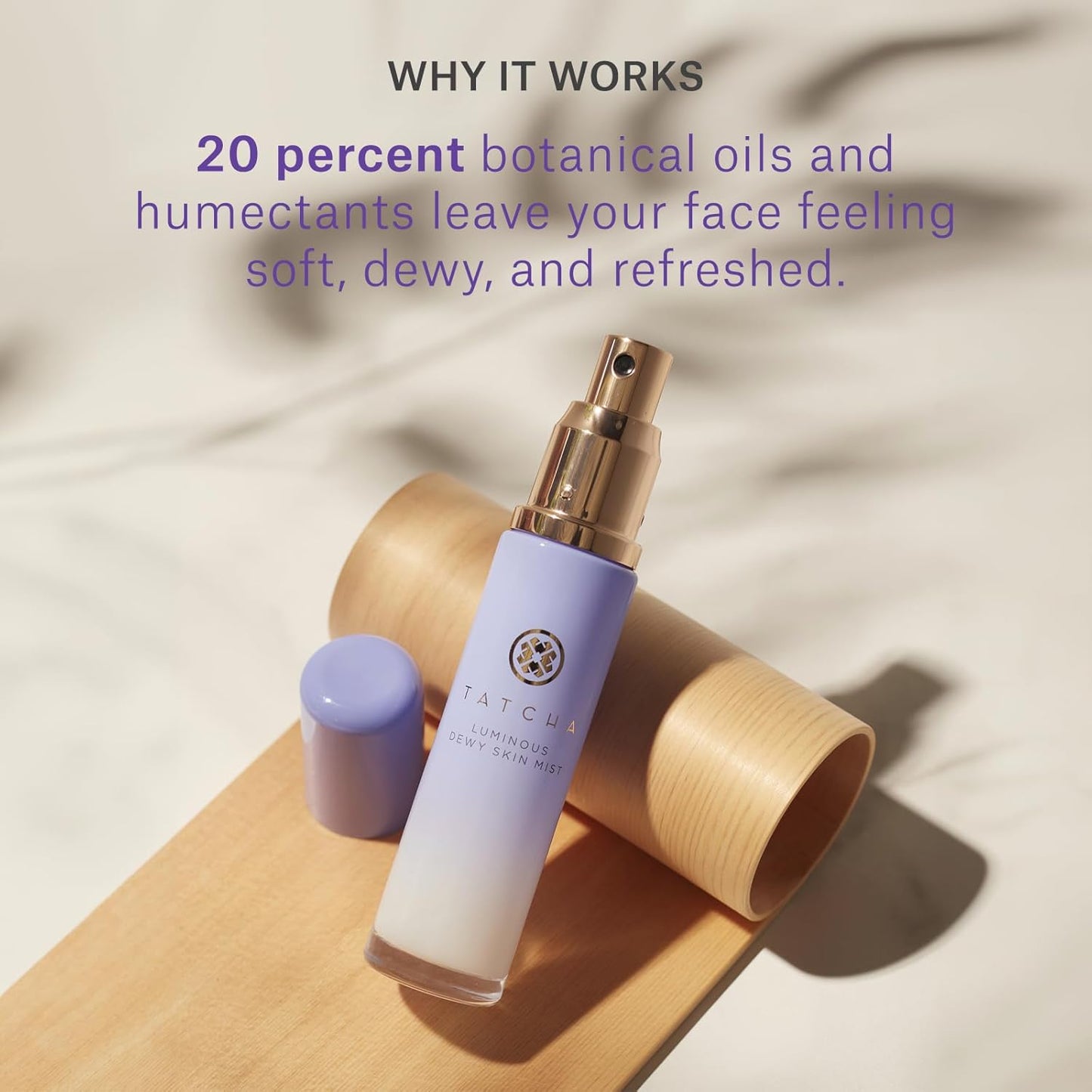 Tatcha Luminous Dewy Skin Mist – Hydrating Facial Spray with Hyaluronic Acid, 2-in-1 Moisturizer & Finishing Mist for a Radiant Glow, 1.35 oz