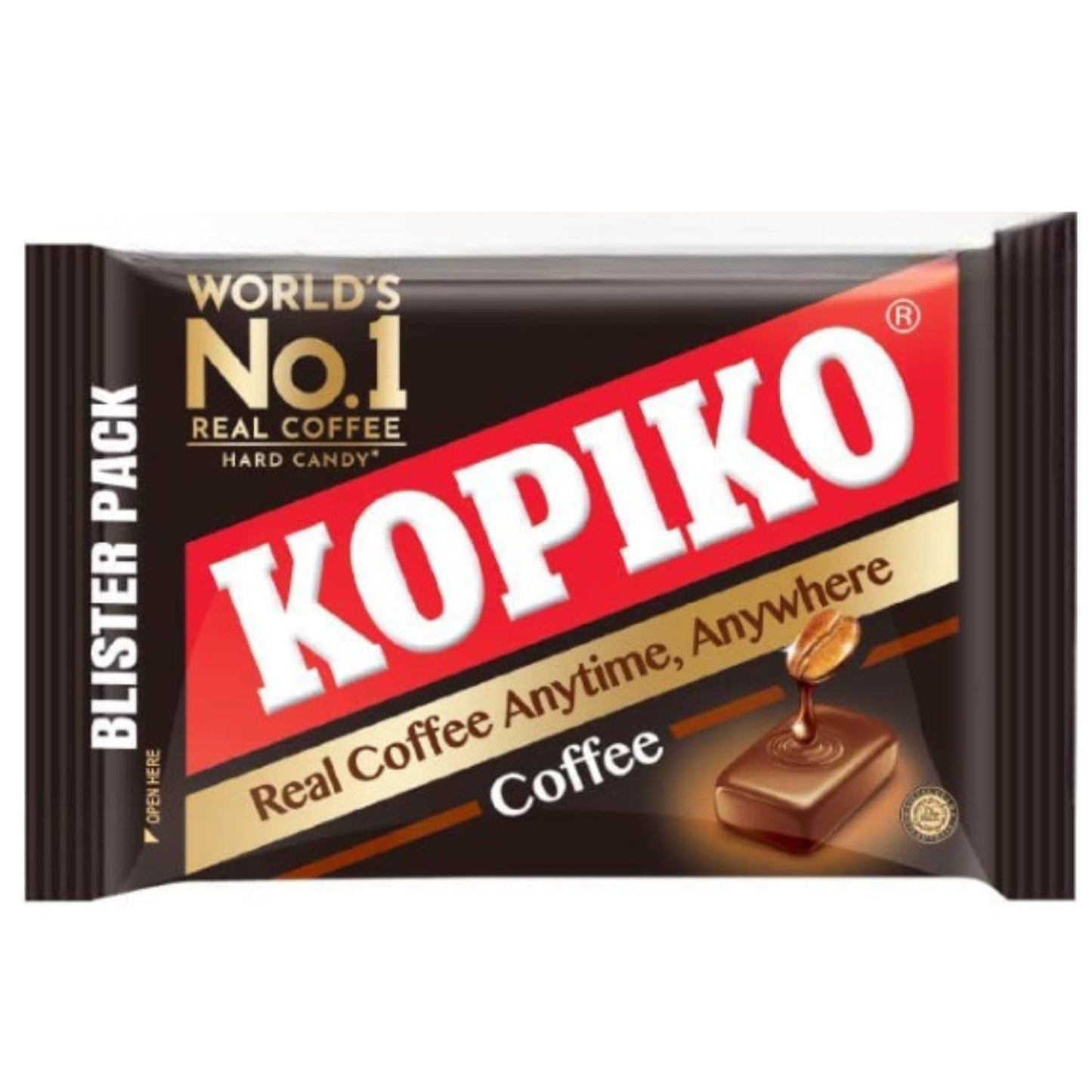 Kopiko Coffee Hard Candy | Made with Real Coffee Extract | 175g Pouch × Pack of 2 (Imported, Vegetarian)