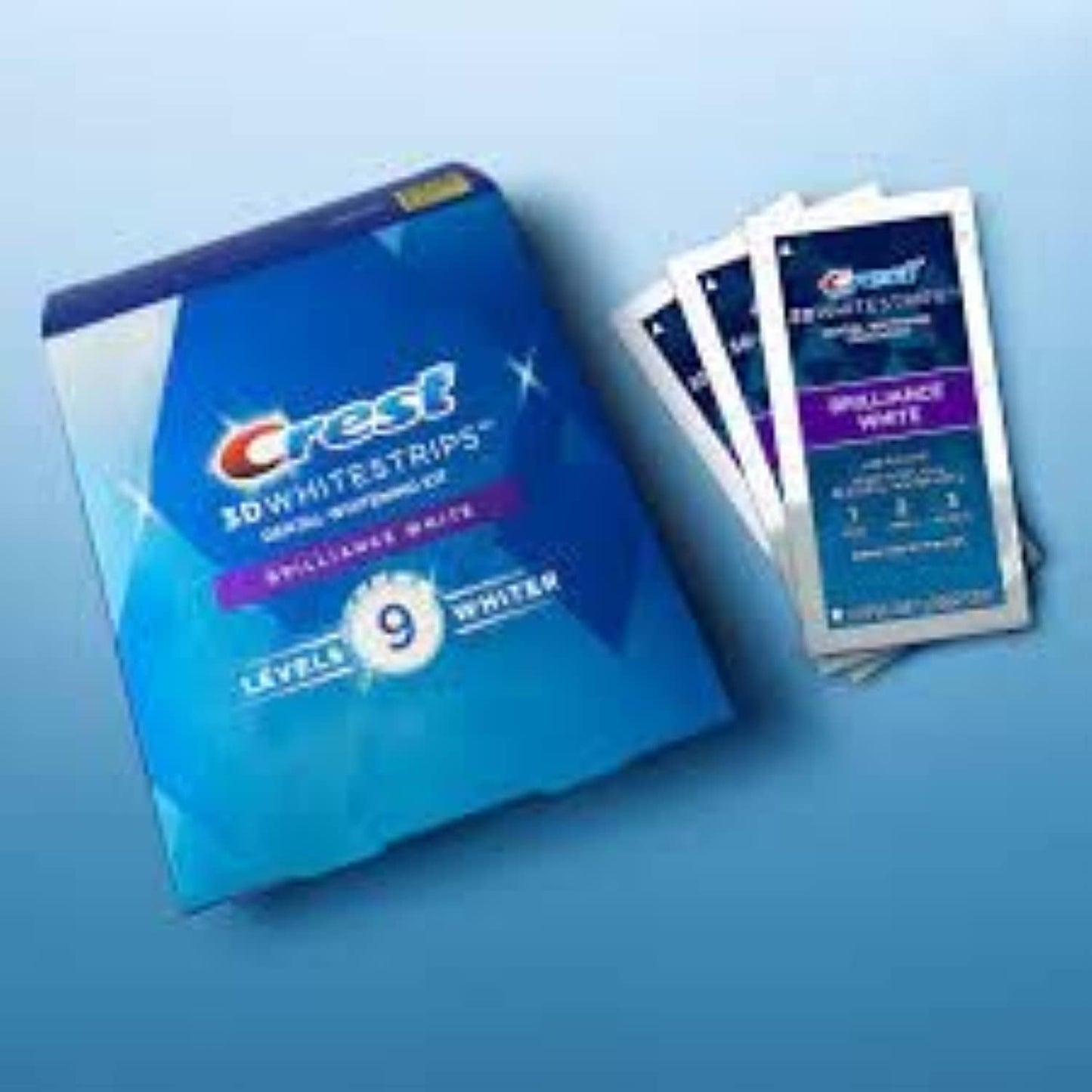 Crest 3D Whitestrips Brilliance White – Professional Teeth Whitening Kit, 32 Strips (16 Treatments)