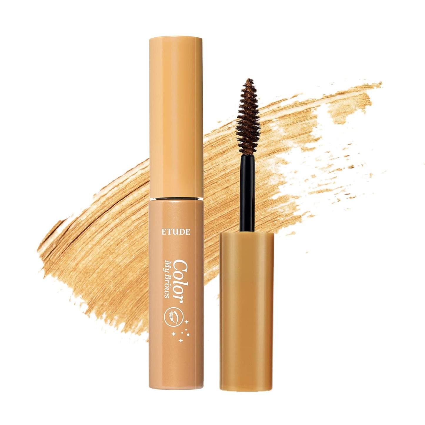 ETUDE Color My Brows – Natural 3D Brow Mascara with Beeswax & Carnauba Wax | Long-Lasting, Moisturizing, Smudge-Free Eyebrow Tint (Rich Brown)