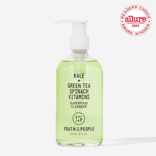 Youth To The People Superfood Facial Cleanser – Kale + Green Tea Daily Face Wash with Antioxidants for Glowing Skin & Pore Care, 227g