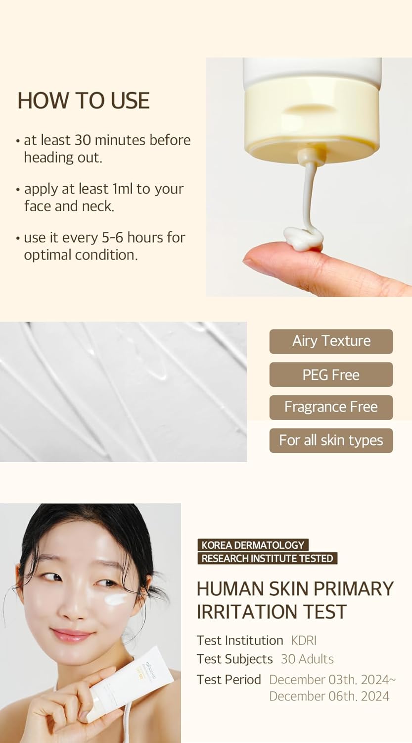 Mixsoon Bean Sunscreen SPF 50 – Lightweight Korean Sunscreen with No White Cast (50ml)
