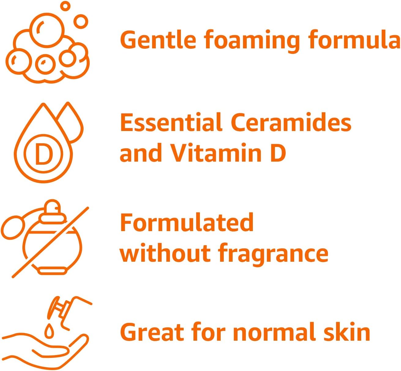 Amazon Basics Salicylic Acid Face Wash – Renewing Cleanser with Ceramides & Vitamin D | Gentle Exfoliating Daily Face Wash for Normal Skin, Unscented (8oz)
