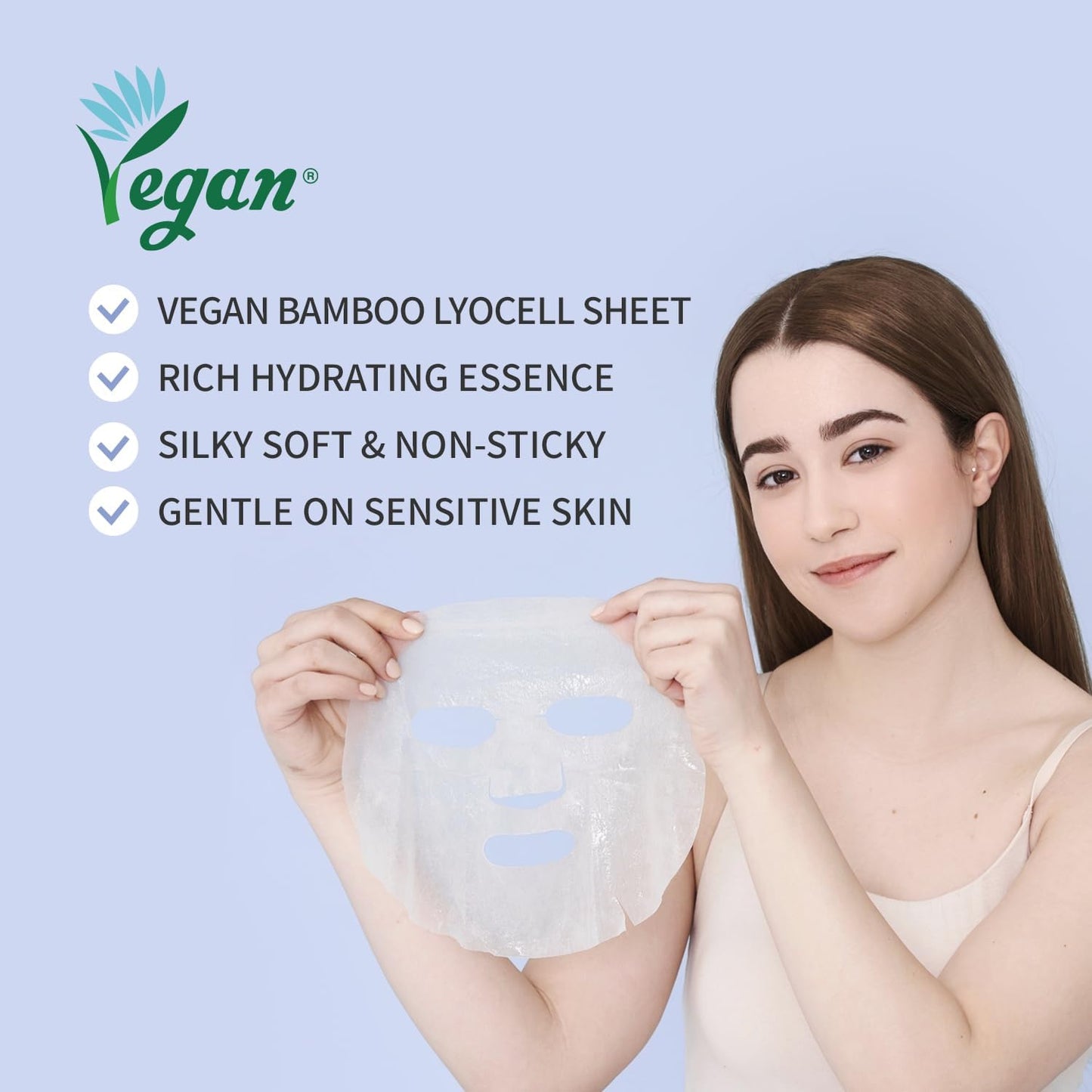 OOTD Retinol Serum Vegan Sheet Mask – Anti-Aging Korean Face Masks with Ceramide & Hyaluronic Acid | Hydrating Bamboo Lyocell Facial Masks (10 Count)
