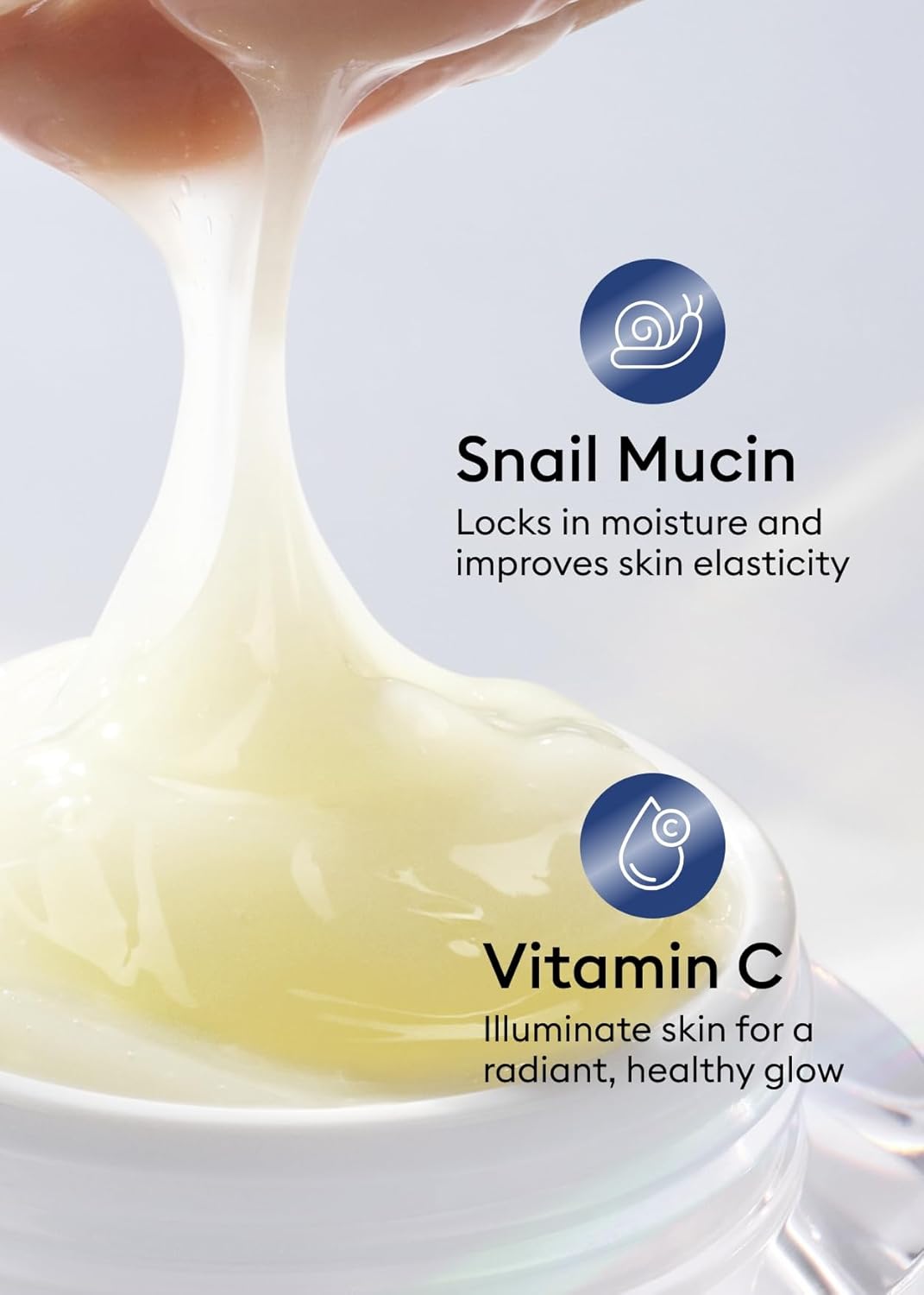 MISSHA Cell Renew Snail Mucin Vitamin C Cream – Hydrating Korean Moisturizer for Youthful Glow (1.69 fl oz)