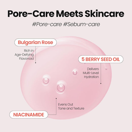 MAXCLINIC Rose Vitamin Oil to Foam Cleanser – Korean All-in-One Face Wash with Rose Oil, Vitamins & Niacinamide | Deep Cleansing, Hydrating & Pore Minimizing (3.88 fl oz)