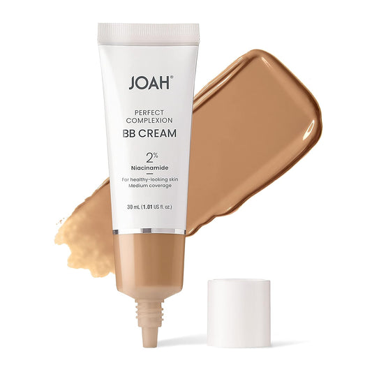 JOAH Beauty Perfect Complexion BB Cream – Medium Buildable Coverage with Hyaluronic Acid & Niacinamide | Lightweight Korean Makeup Semi-Matte Finish