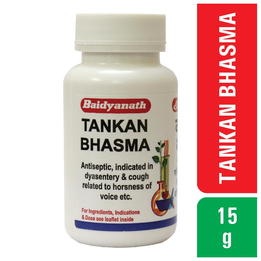 Baidyanath Tankan Bhasma – Ayurvedic Remedy for Oral Pain Relief (15g x Pack of 2)