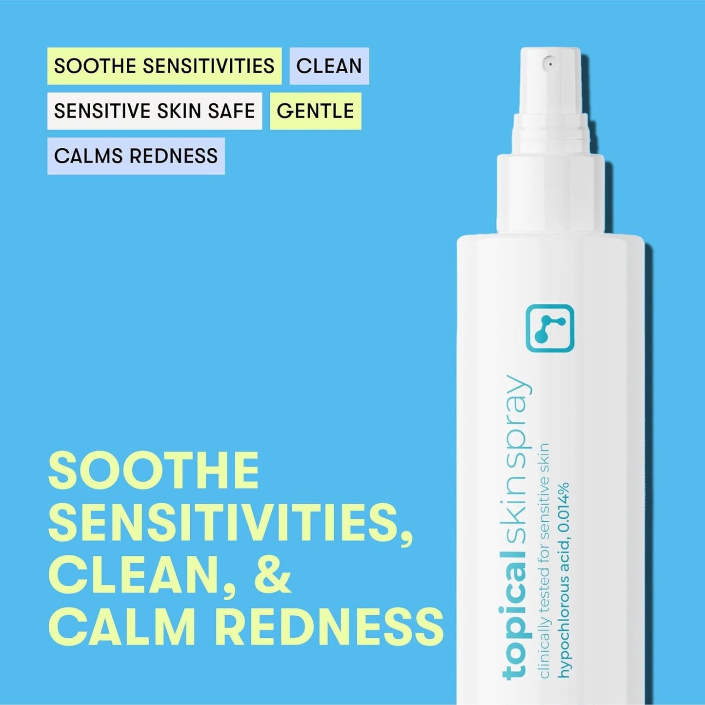 BRIOTECH Hypochlorous Acid Skin Spray – 8oz Soothing Facial & Body Mist for Sensitive Skin, Redness & Irritation Relief