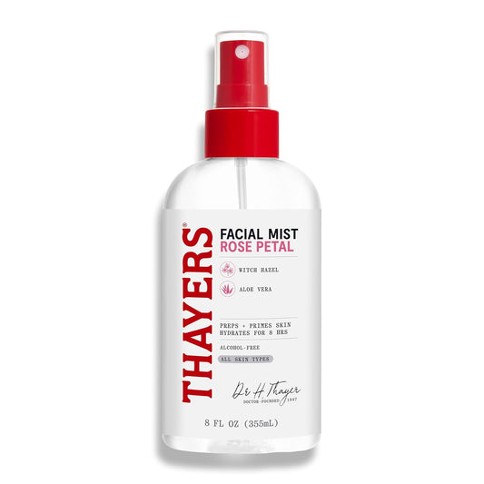 Thayers Alcohol-Free Witch Hazel Facial Mist Toner with Aloe Vera & Rose Petal – 8 oz