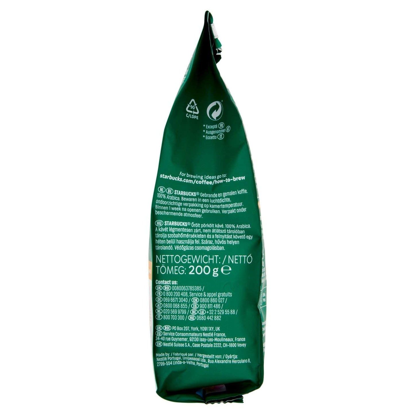 STARBUCKS Veranda Blend Blonde Roast Ground Coffee – Mellow Cocoa Notes, 200g (Imported)