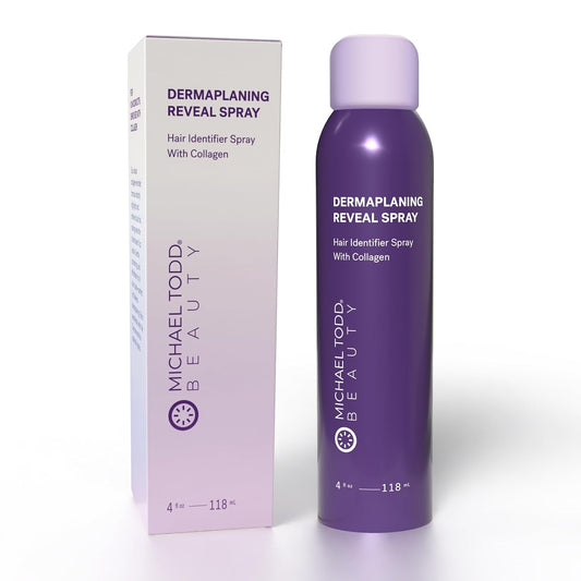 Michael Todd Sonicsmooth Hair Identifier Spray – Collagen-Infused Dermaplaning Prep Mist for Peach Fuzz Removal & Radiant Skin – 4oz