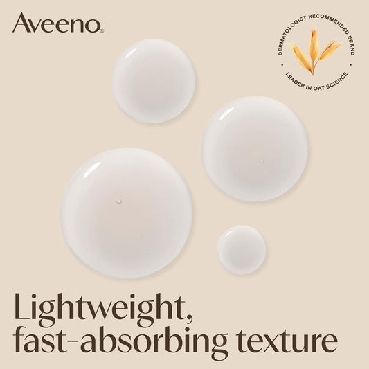 Aveeno Calm + Restore Triple Oat Hydrating Face Serum – Lightweight, Fragrance-Free Serum for Sensitive Skin, 1 fl oz