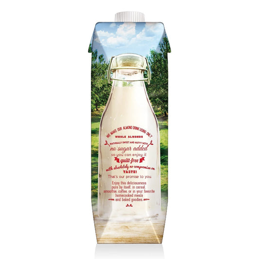 137 Degrees Unsweetened Almond Drink 1L | Plant-Based Almond Milk | Dairy-Free, Gluten-Free, Soy-Free | Imported from USA