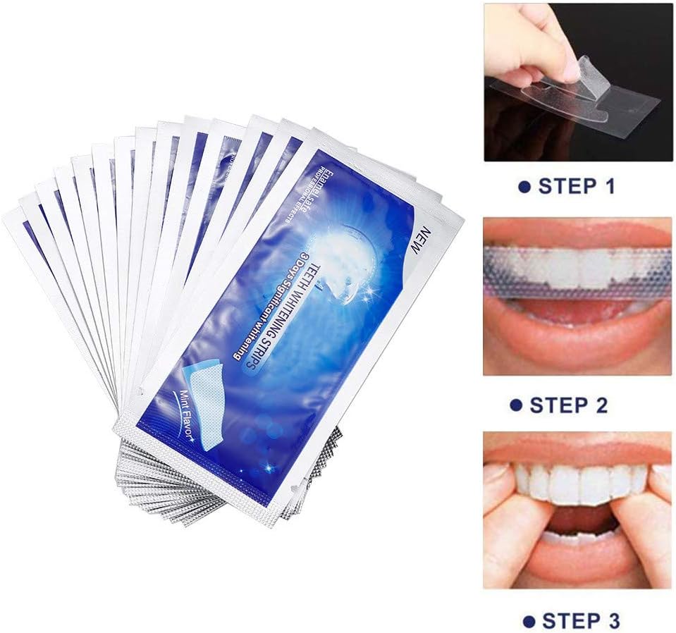 Ceonam Teeth Whitening Strips – 28 Paraben-Free Strips (14 Pack), Enamel-Safe, Sensitivity-Free, Removes Deep Stains from Coffee, Tea & Smoking