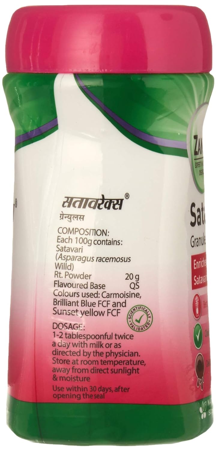 Zandu Satavarex Granules, 210 g, Enriched with Satavari/Shatavari, Clinically Tested, Natural and Safe, Scientifically Proven