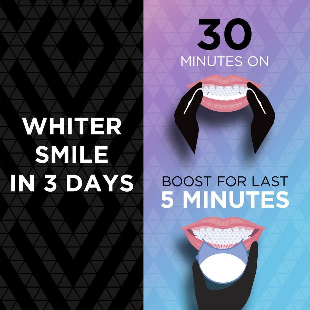 ARC Blue Light Teeth Whitening Kit – 28 Strips & Blue Light for Pro-Level Whitening, Enamel-Safe, 14 Treatments