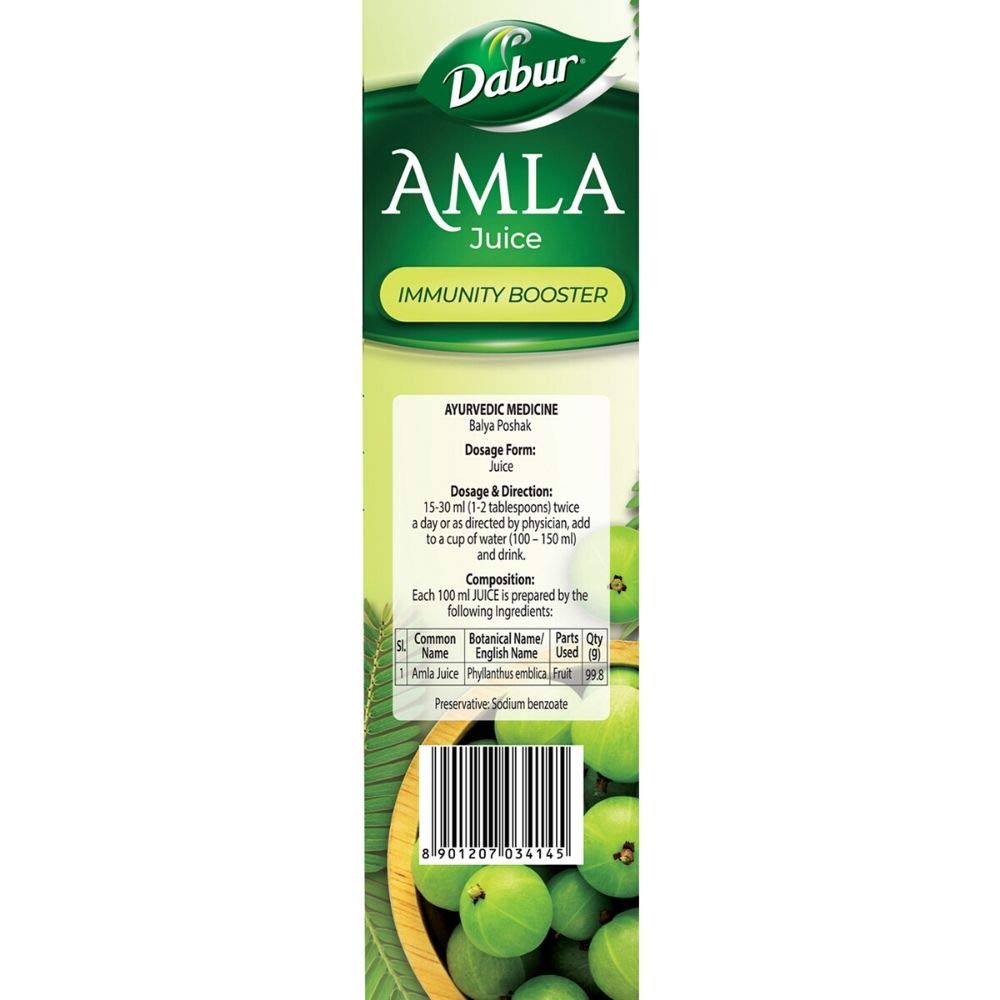Dabur Aloe Vera Juice - 1L | Ayurvedic Health Juice For Good Skin & Hair Health | Detoxifies & Rejuvenates Skin & Body | Good For Liver & Digestive Health | Immunity Booster