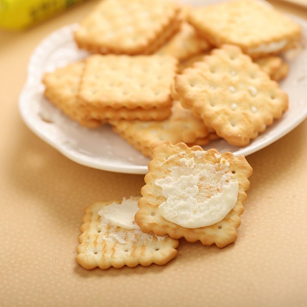 Julie's Le-mond Lemon Puff Sandwich Biscuits 170g x 2 Packs (340g) | Cream-Filled Lemon Crackers | Imported from Malaysia