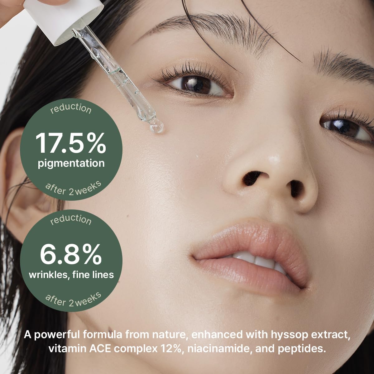 Hyssop Glow Serum with 10% Niacinamide & Vitamin ACE Complex – Hydrating, Moisturizing & Anti-Aging Korean Glass Skin Serum (ARENCIA)