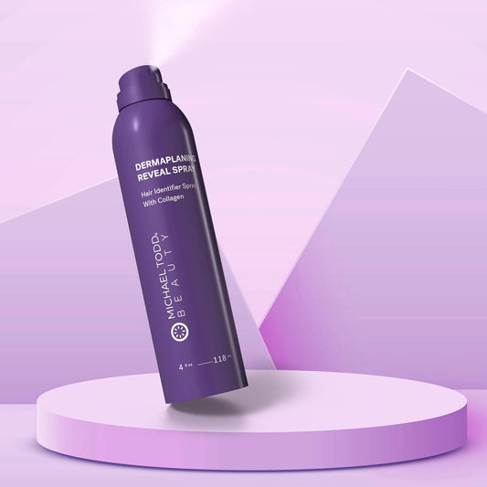 Michael Todd Sonicsmooth Hair Identifier Spray – Collagen-Infused Dermaplaning Prep Mist for Peach Fuzz Removal & Radiant Skin – 4oz