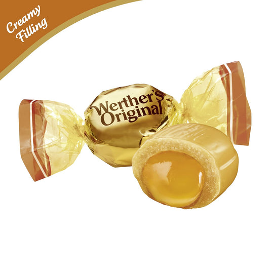 Werther’s Original Caramel Creme Candies – Smooth & Creamy Butter Caramel Toffees, 125g (Imported from Germany)