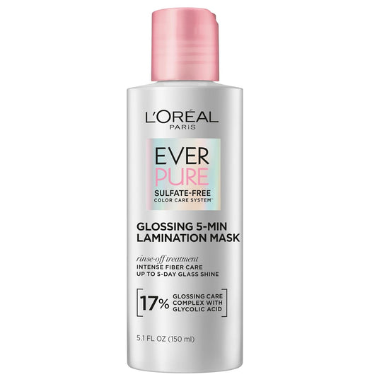 L'Oreal Paris EverPure Glossing Lamination Hair Mask with Glycolic Acid – 5.1 fl oz