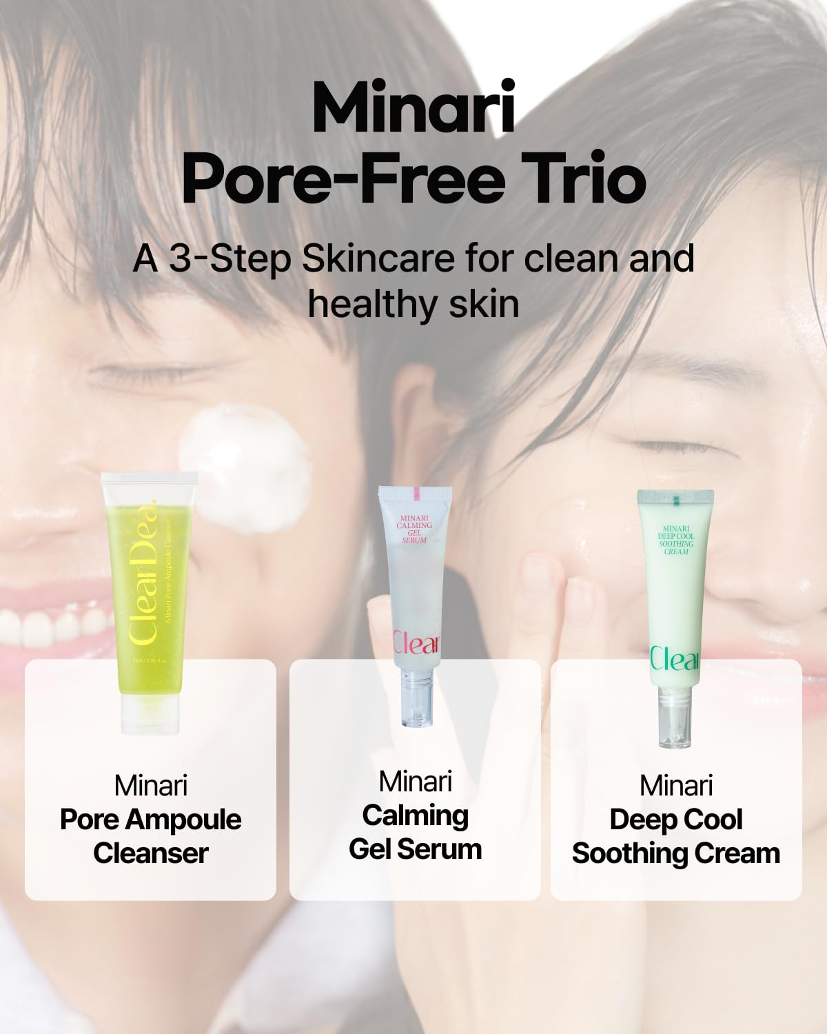 Minari Ampoule Cleanser – Korean Water Parsley & Kakadu Plum Extract | Hydrating, Gentle Daily Facial Cleanser, 70ml