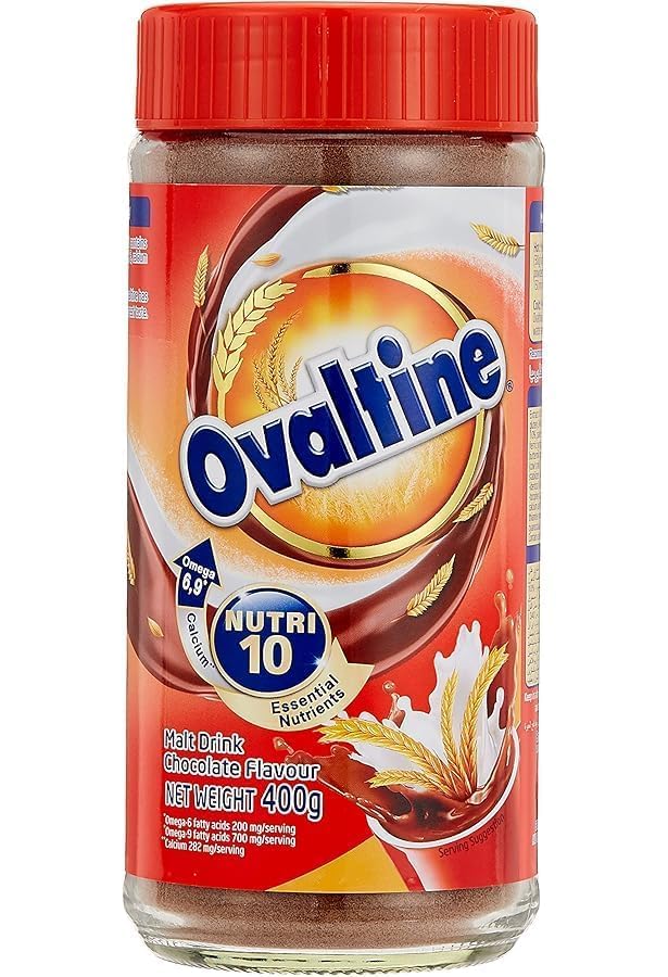 Ovaltine Chocolate Malt Health Drink – Nutri 10 with Essential Nutrients (400g, Imported from USA)