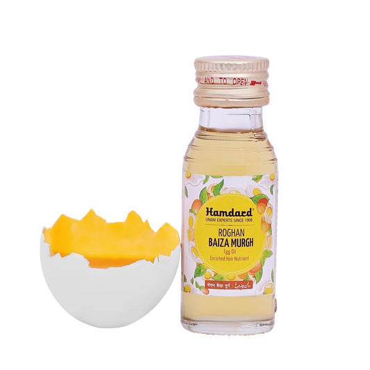 Hamdard Roghan Baiza Murgh Oil| 50Ml | Promotes Healthy Hair Growth | Manages Hair Loss And Premature Graying | Herbal Remedy (Pack Of 2)