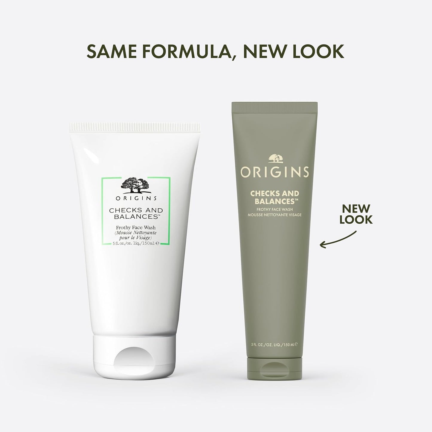 Origins Checks and Balances Frothy Face Wash – Gentle Mint Cleanser for All Skin Types (5 oz)